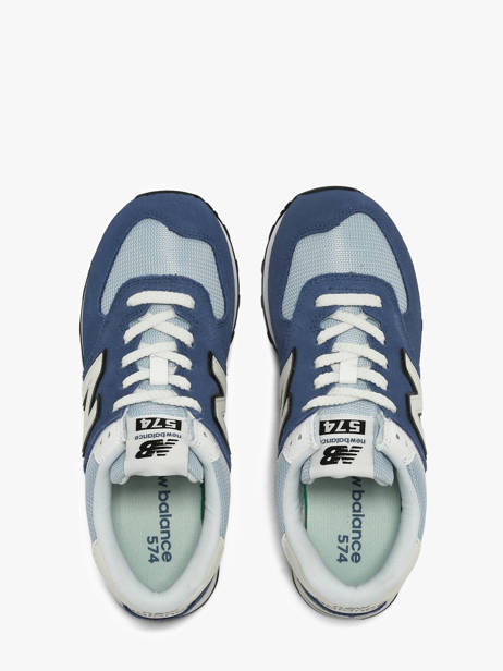 Sneakers 574 New balance Blauw boy U5747JD ander zicht 3